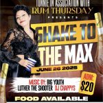 Tonnie Rum Thursday”Shake To The Max” 6/26/25